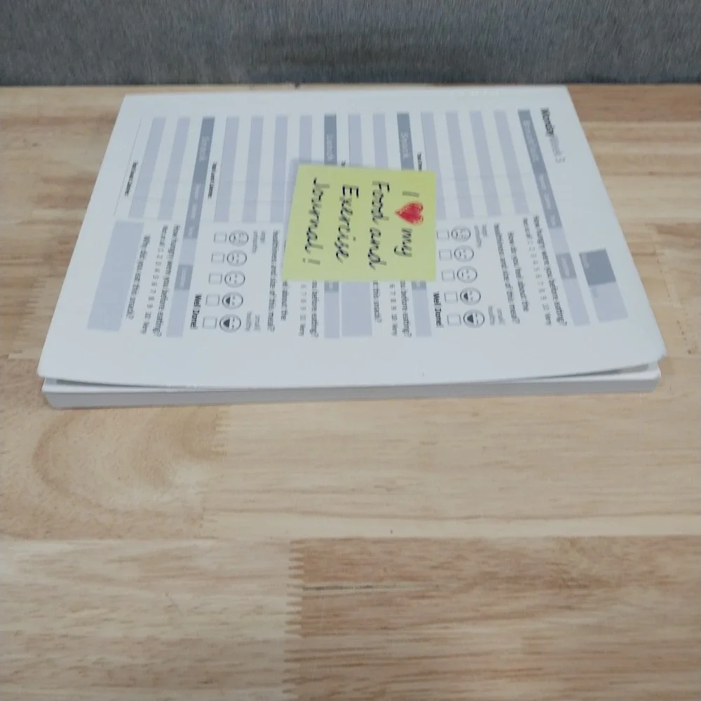 I Love My Food and Exercise Journal Logbook Daily Tracker New